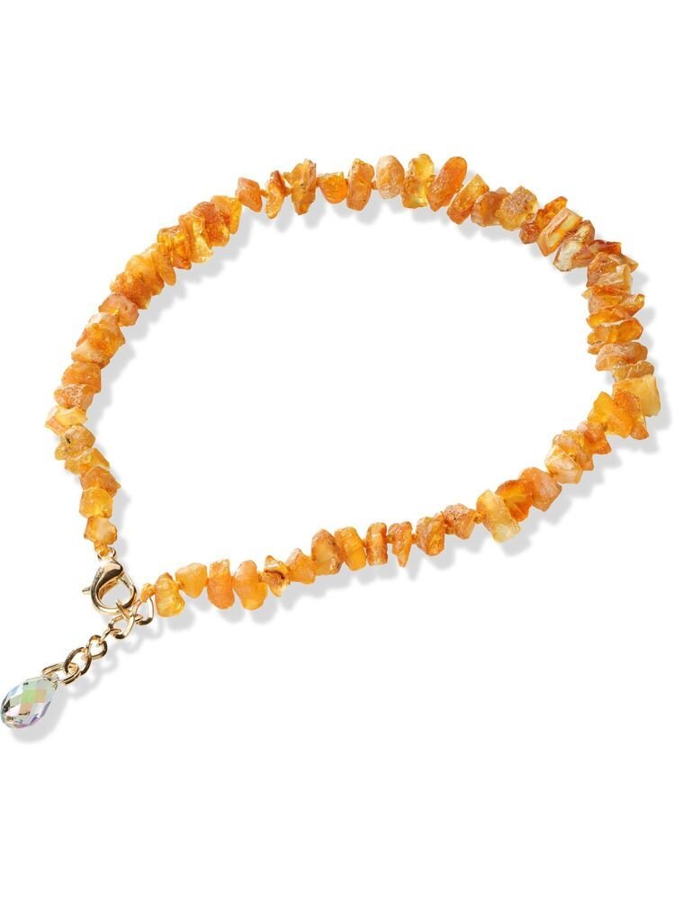 Collar ambar con Cristal Swarovski